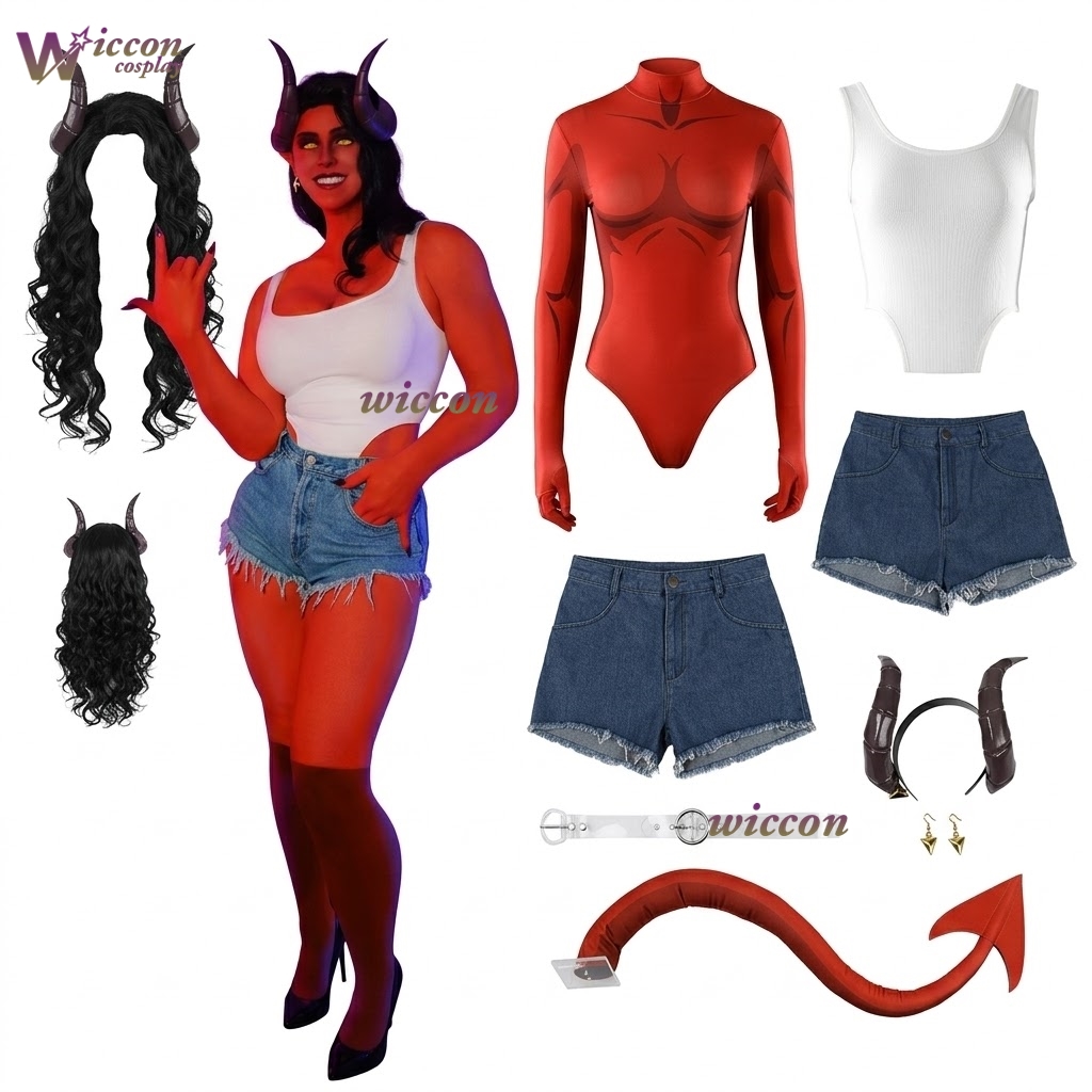 Denim Shorts Women - Game Dis Patch Dispatches Malevola Cosplay