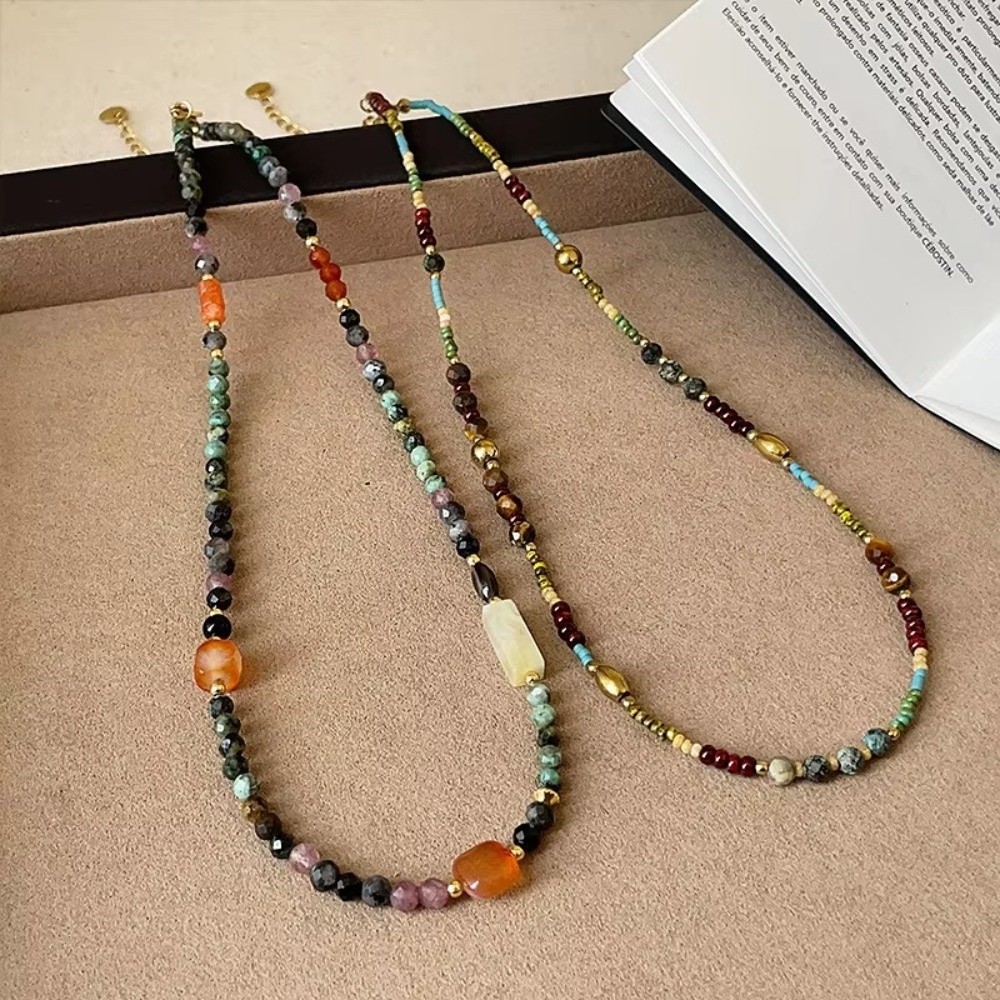 Women'S Real Y2K Fashion - Fashion Colorful Strand Beaded Cubes Beads
