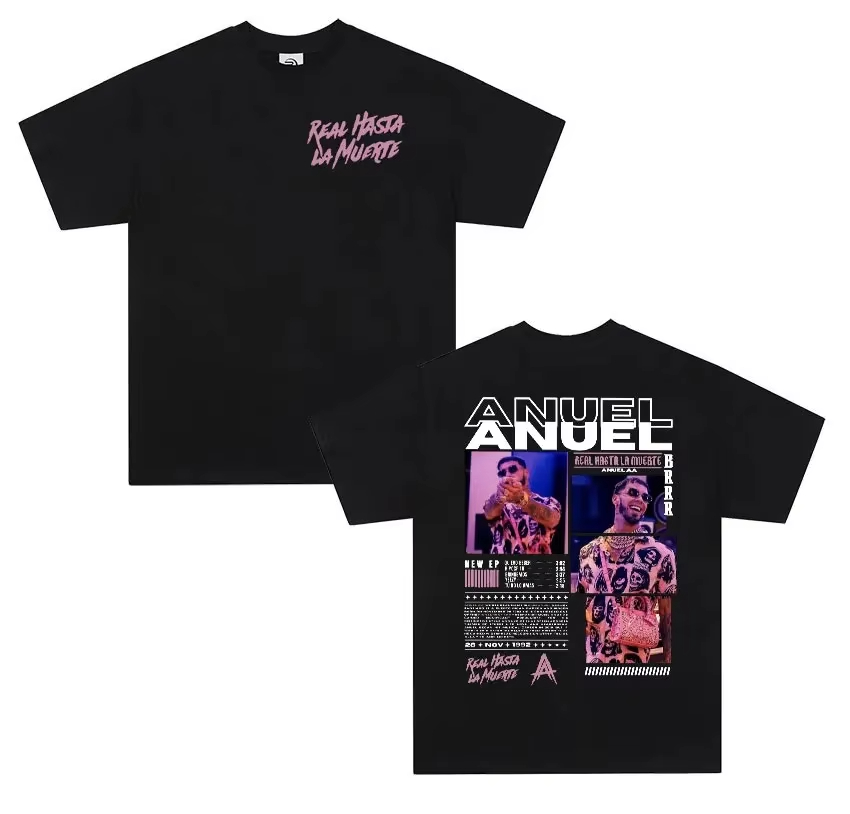 Women'S Real Y2K Fashion - Rapper ANUEL AA Real Hastala Muerte