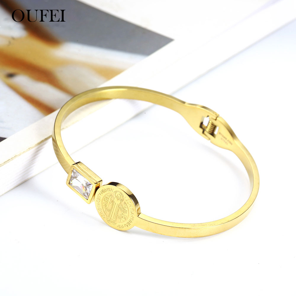 Women'S Fashion Vogue - OUFEI Bangles Stainless Steel Jewelry Woman