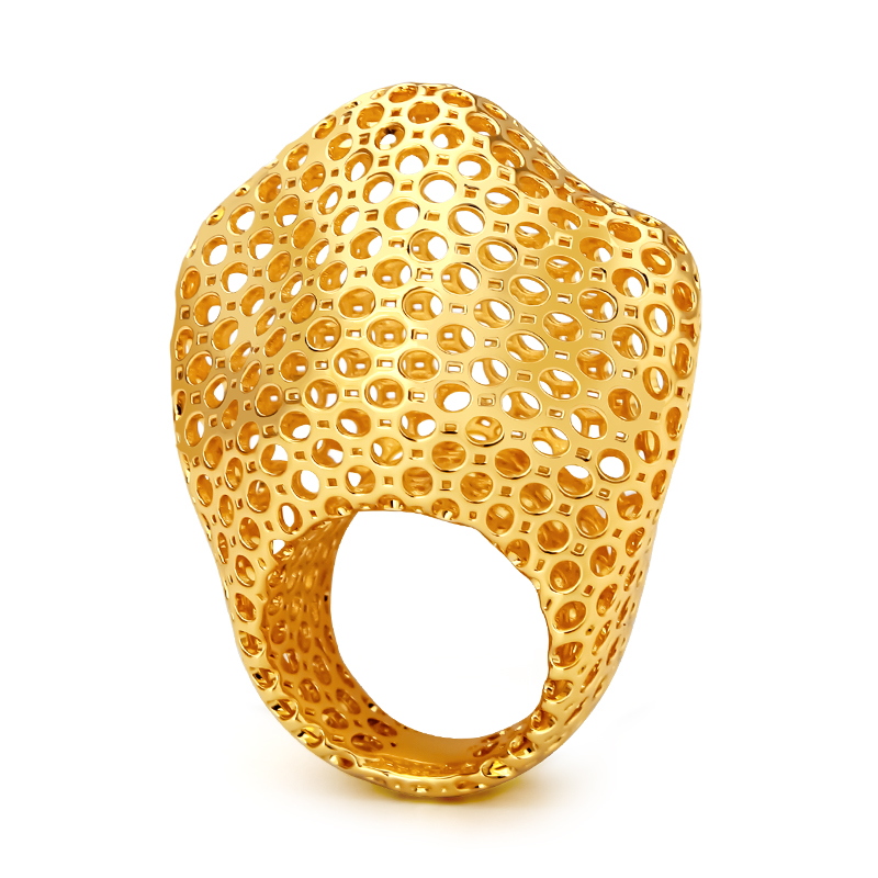 Women'S Fashion Website - IVOG Large Crown Shape Rings Hollow