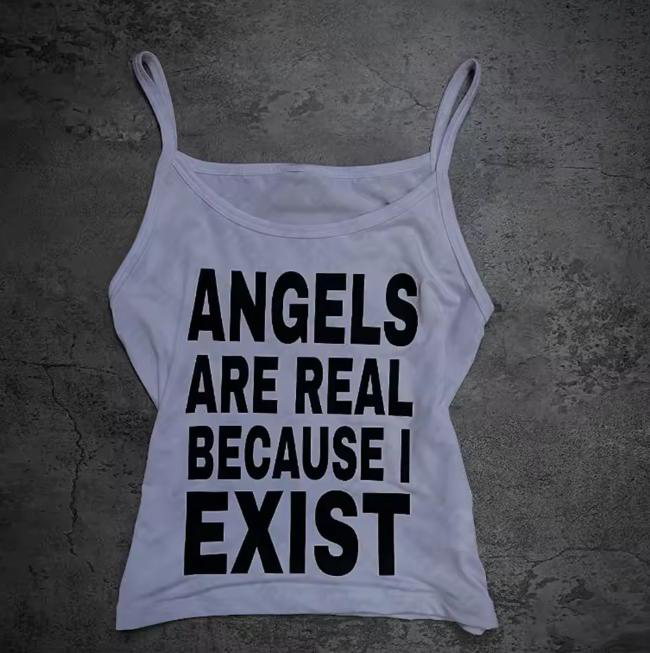 Women'S Real Y2K Fashion - Women Y2K Angels Are Real Printed