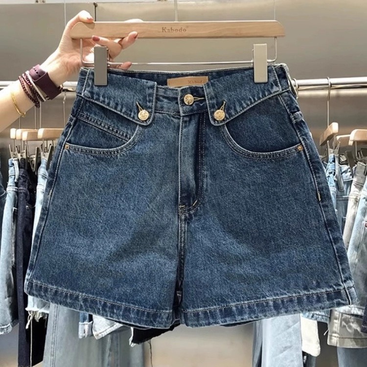 Denim Shorts Women - Women Niche High Design Cuffed Hem