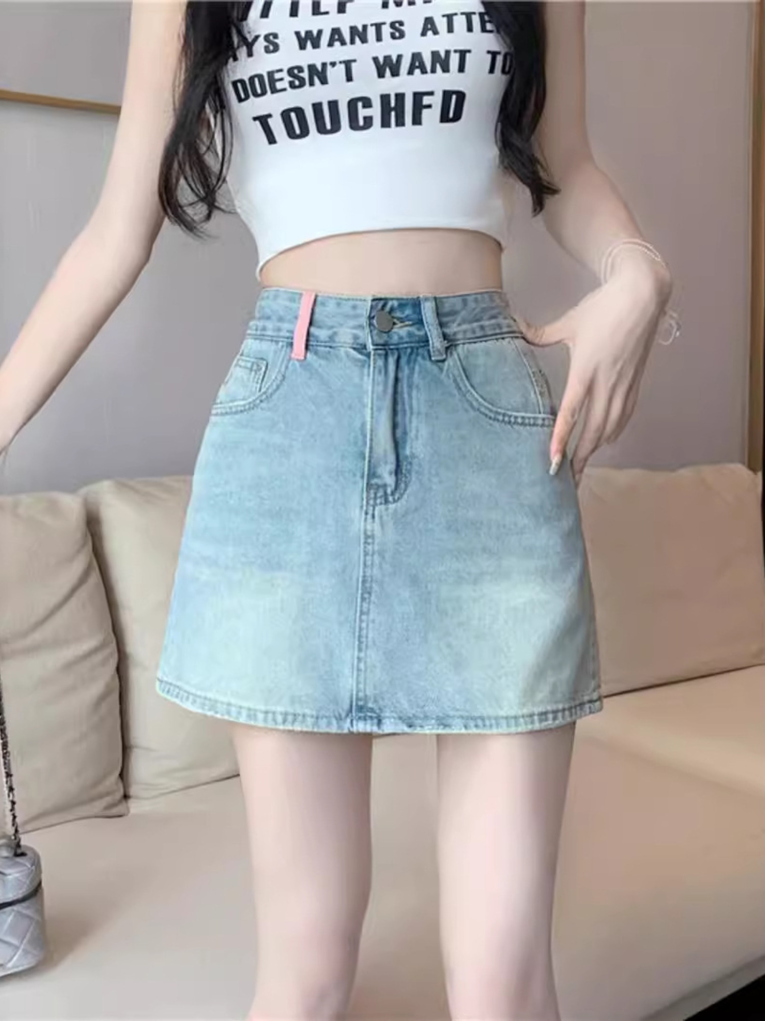 Women's Vintage Washed Denim S - Denim Shorts Women 评论和价格