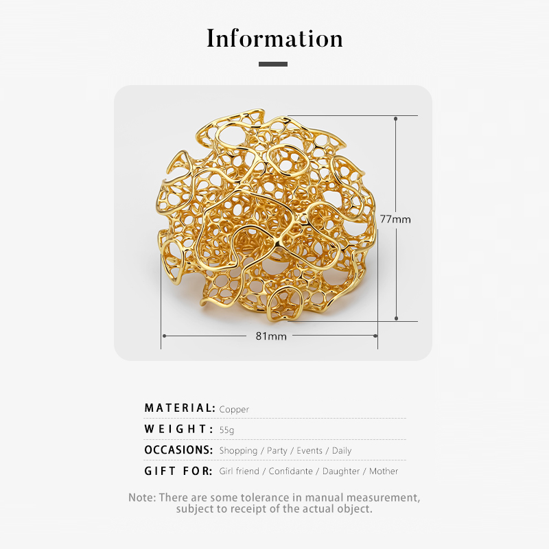 IVOG Hollow Out 18K Gold Plate - Women'S Fashion Website 评论和价格