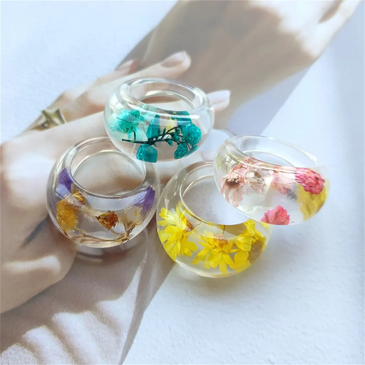 Transparent Resin Cute Ring Re - Women'S Real Y2K Fashion 评论和价格