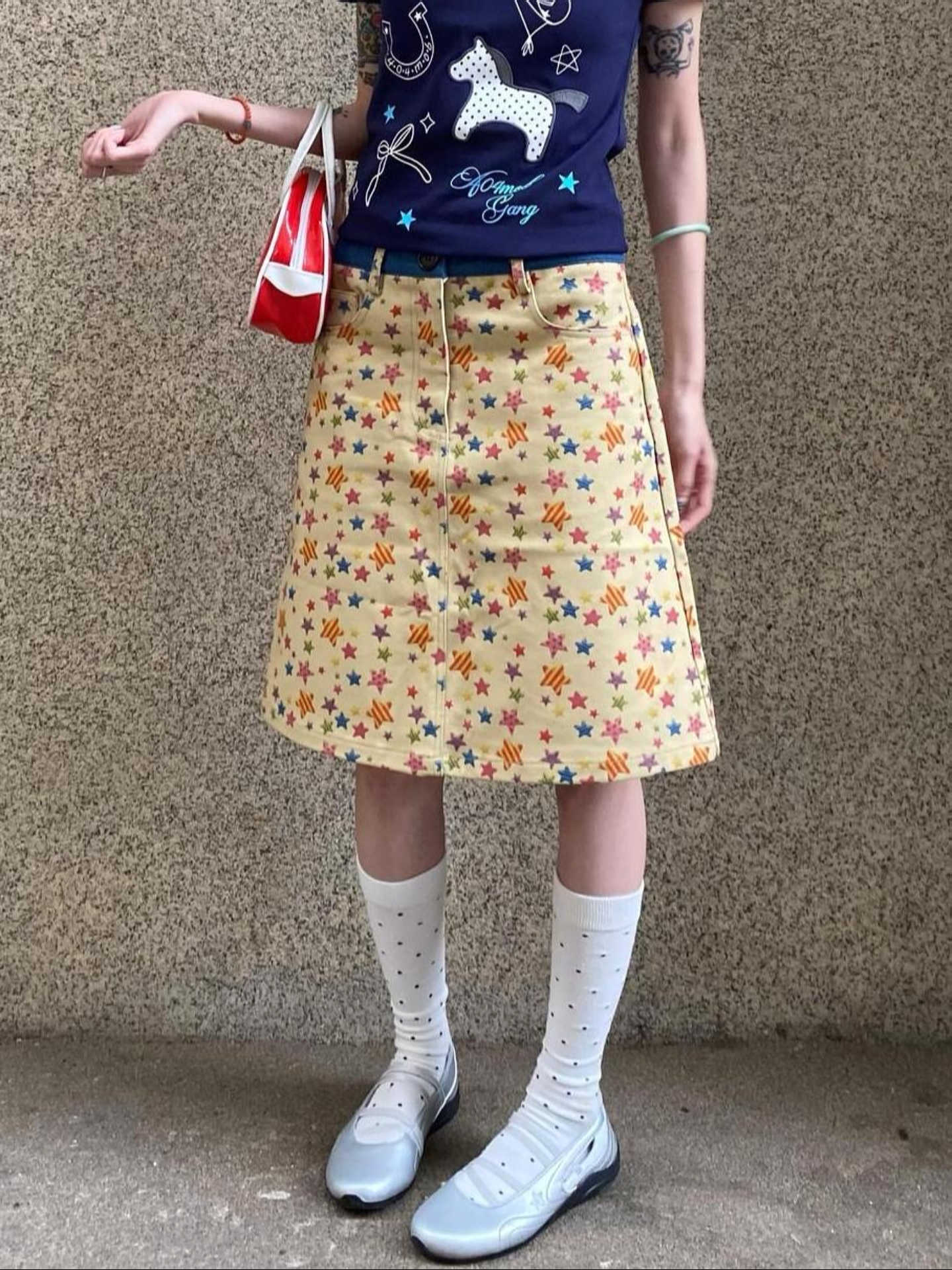 Summer Women Midi Skirts Denim - A-Line Skirt Midi 评论和价格