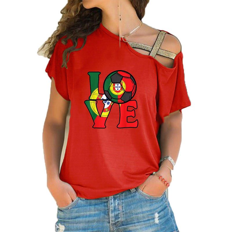 Women Loose Slash Neck T Shirt - Women'S Fashion Portugal 评论和价格