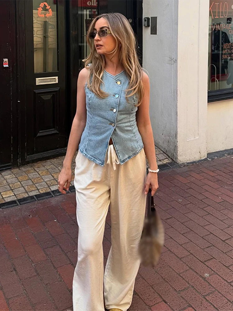 CPSYMYM Elegant Denim Vest Ski - Denim Shorts Women 评论和价格