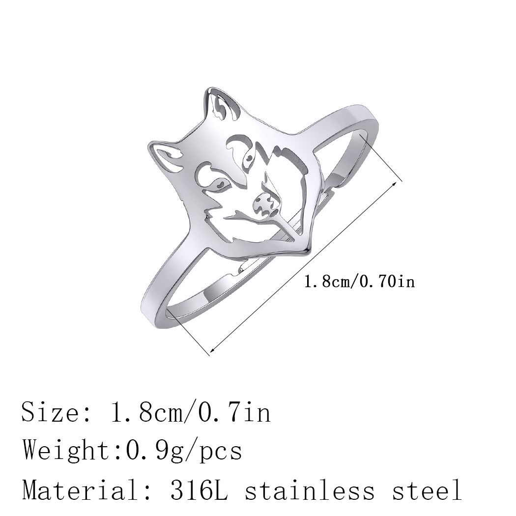Chandler Stainless Steel Wolf  - Women Fashion Png 评论和价格
