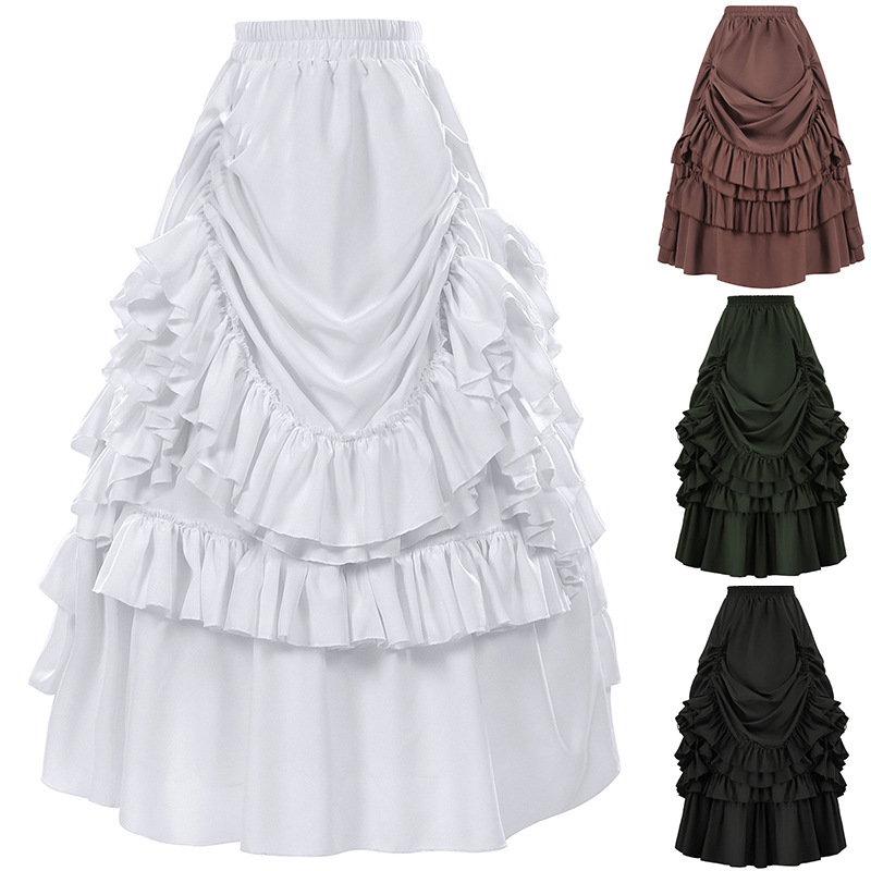 Retro Gothic Style Short Skirt - Women'S Fashion Renaissance Period 评论和价格