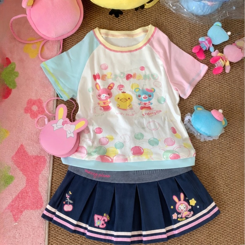 Girls Slim Subculture Two Piec - Crop Top Women 评论和价格