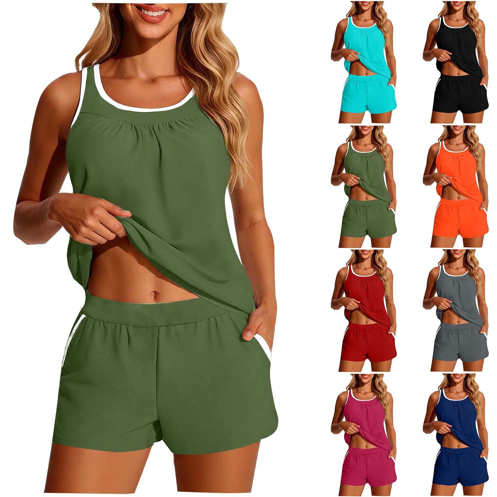 Women's 2-piece Swimwear Sleev - Crop Top Women 评论和价格