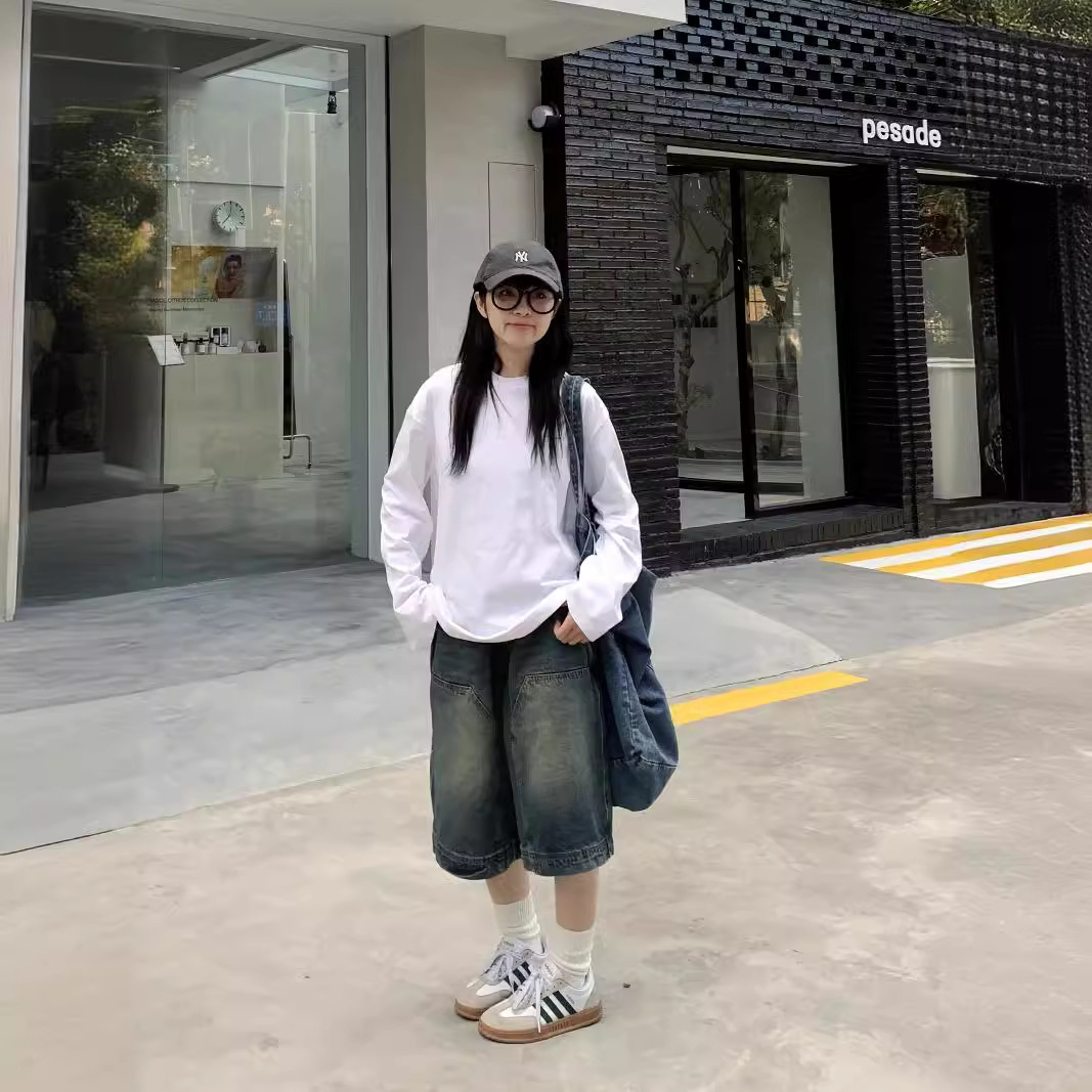 Women Y2K Vintage Baggy Jean S - Denim Shorts Women 评论和价格