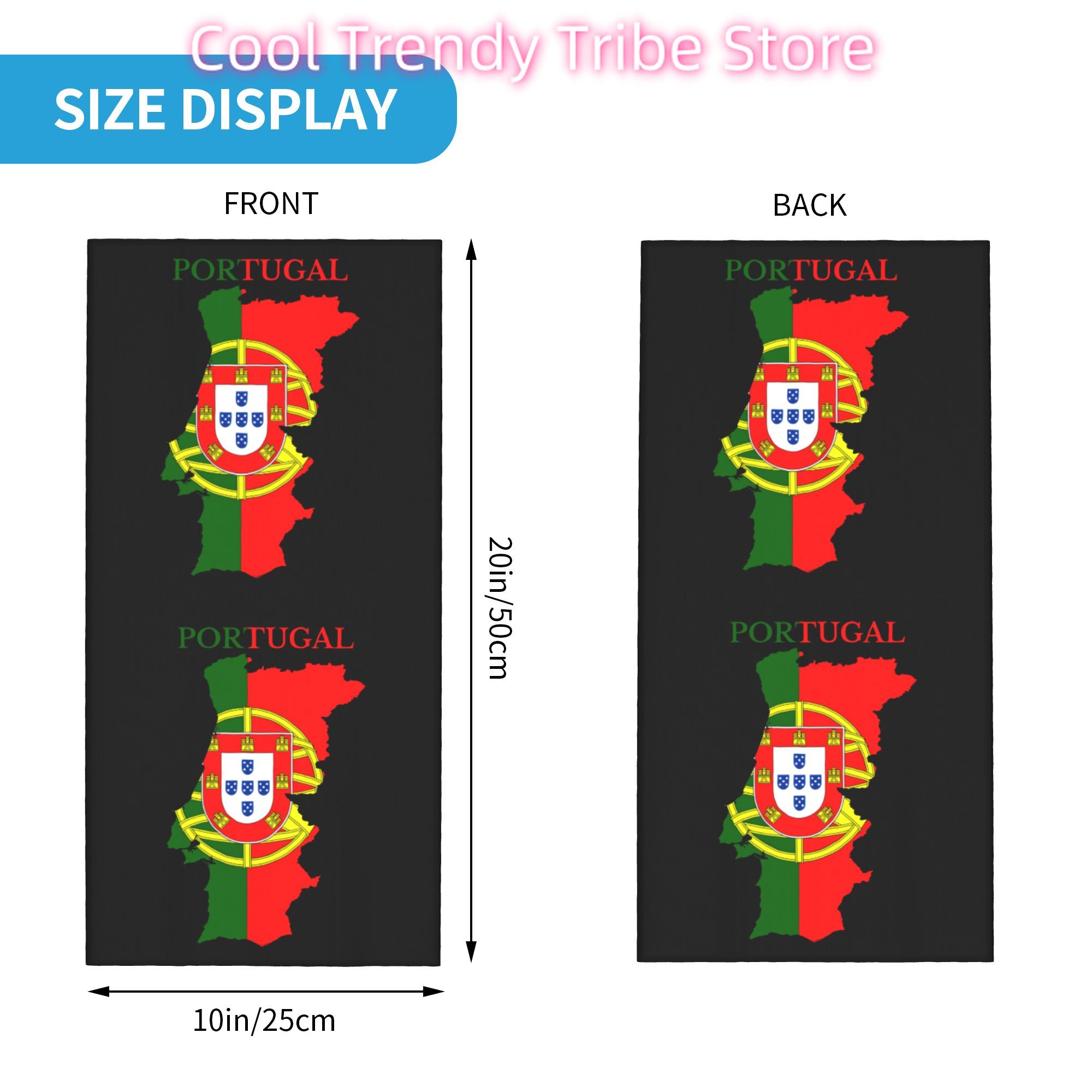 Custom Portugal Flag Map Banda - Women'S Fashion Portugal 评论和价格