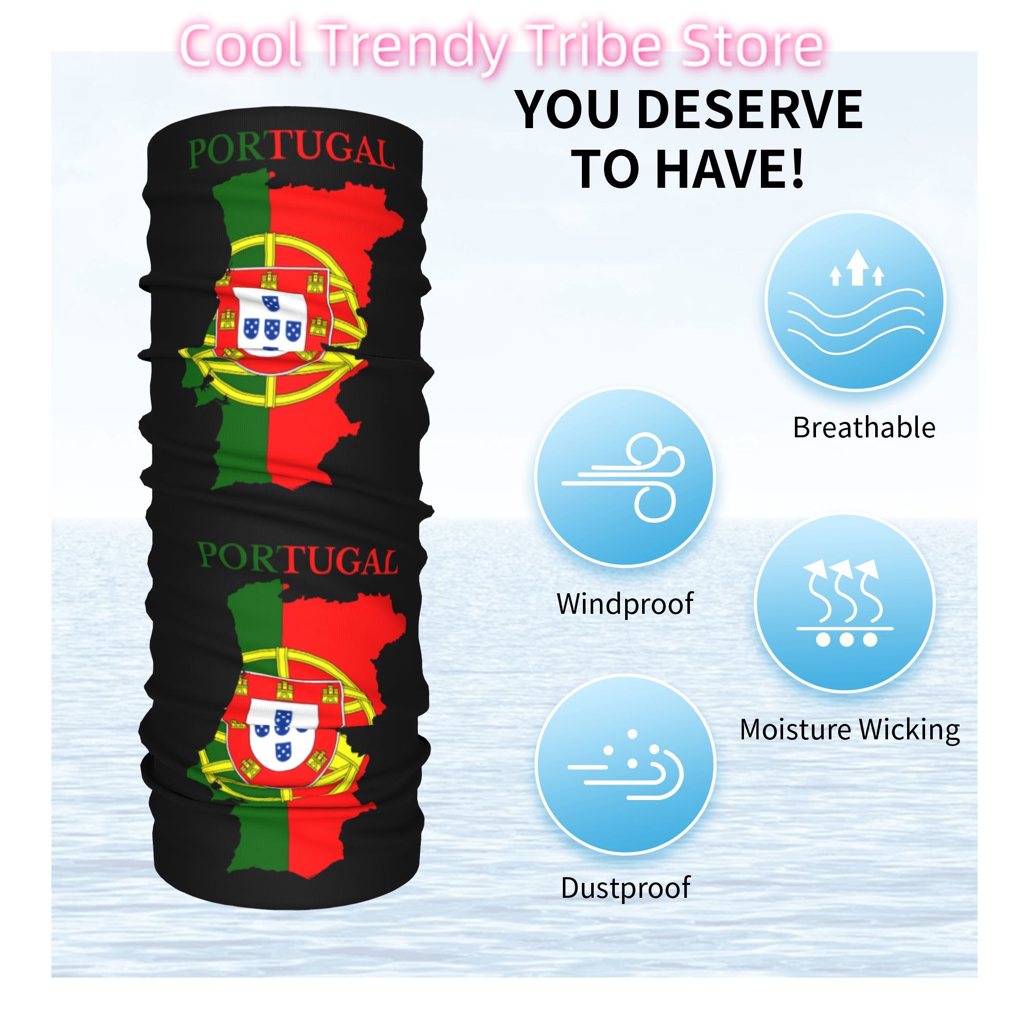 Custom Portugal Flag Map Banda - Women'S Fashion Portugal 评论和价格