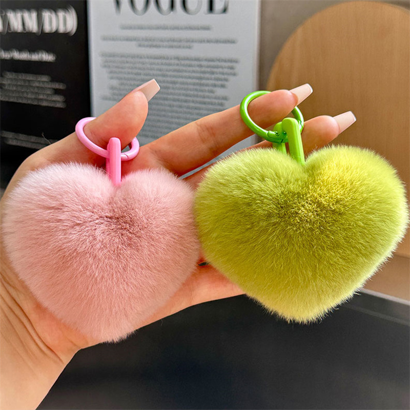 Cute Y2k Fluffy Pompom Keychai - Women'S Real Y2K Fashion 评论和价格