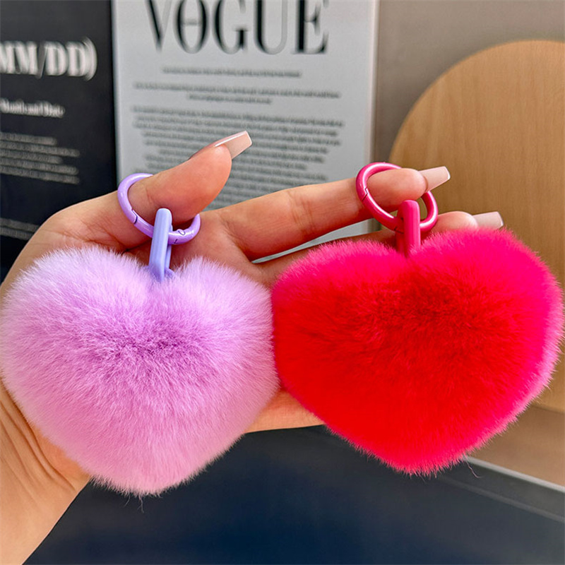 Cute Y2k Fluffy Pompom Keychai - Women'S Real Y2K Fashion 评论和价格