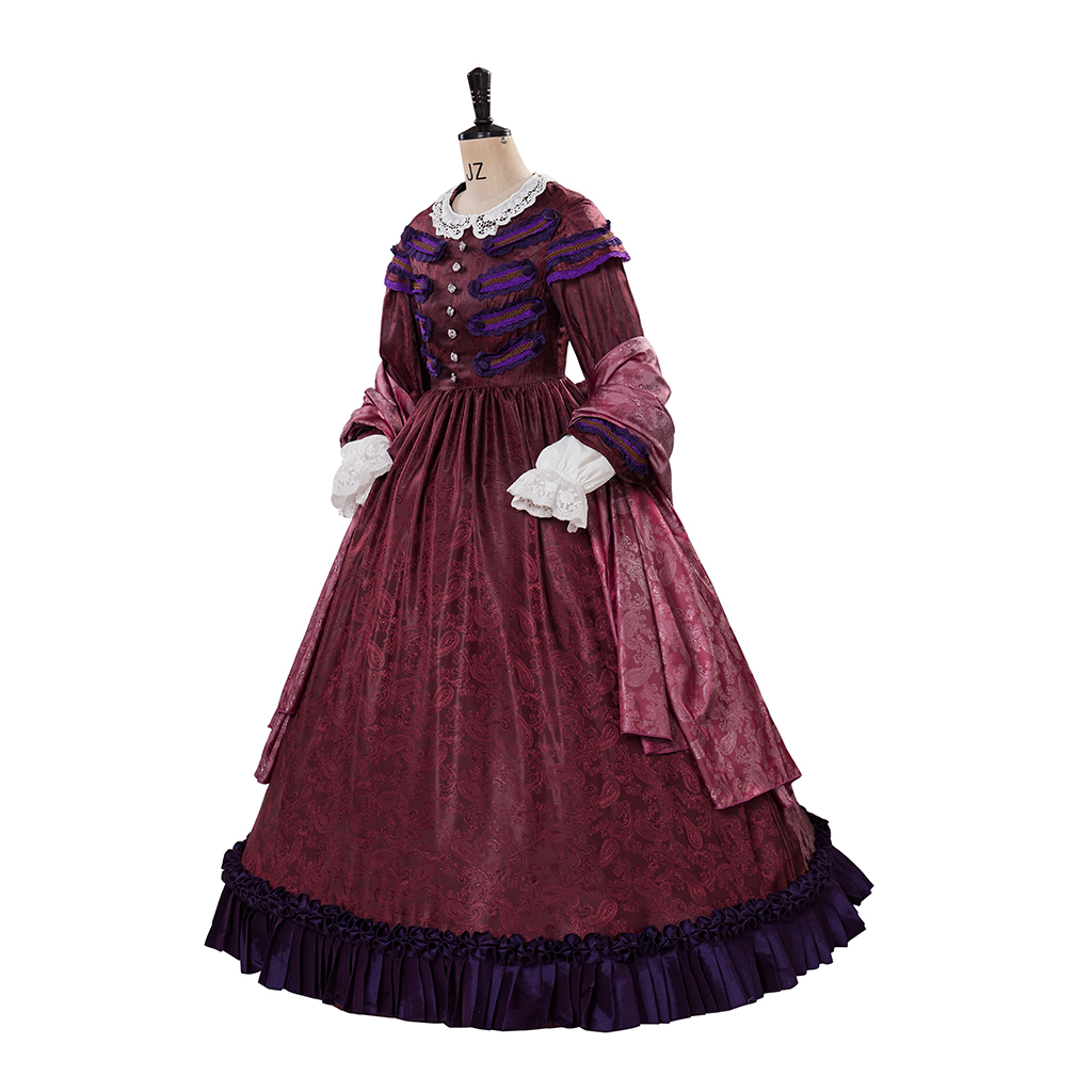 Movie Lincoln Cosplay Mary Tod - Women Fashion Gown 评论和价格