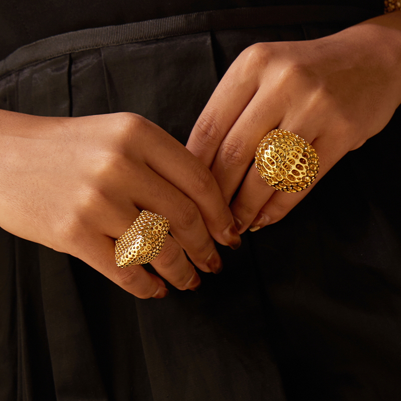 IVOG Large Crown Shape Rings H - Women'S Fashion Website 评论和价格