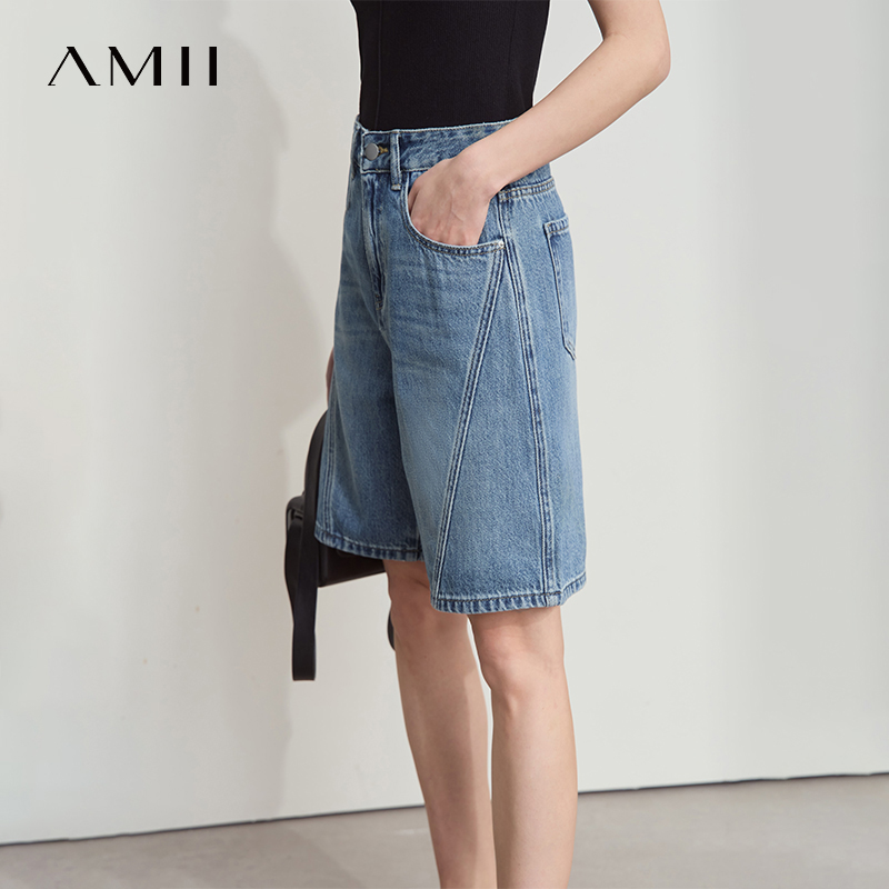 AMII Women Jeans Shorts Minima - Denim Shorts Women 评论和价格