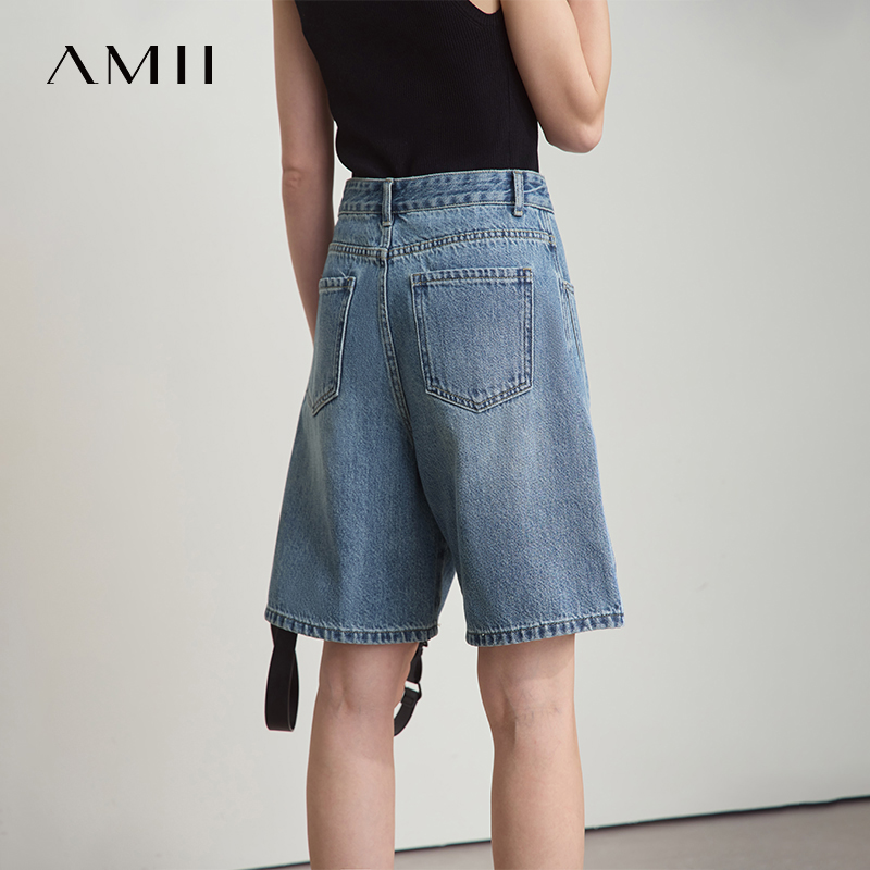 AMII Women Jeans Shorts Minima - Denim Shorts Women 评论和价格