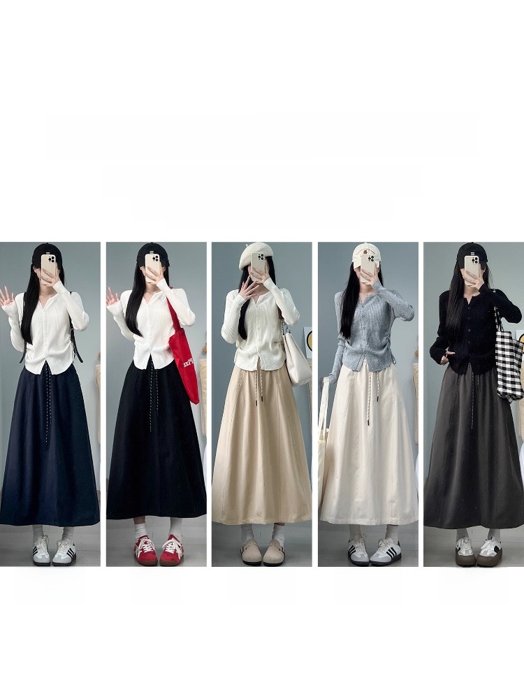 High Waist A-Line Midi Work Sk - A-Line Skirt Midi 评论和价格
