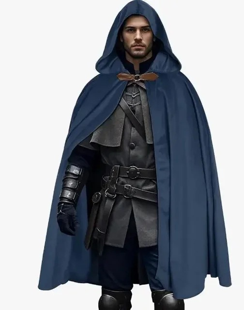 Men's Velvet Hooded Cloak Rena - Women'S Fashion Renaissance Period 评论和价格