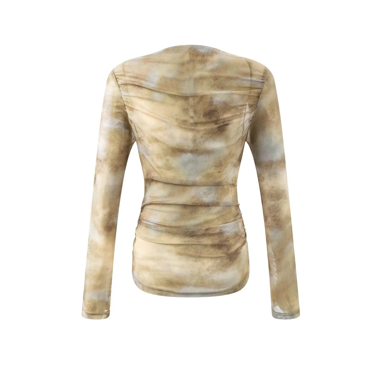 2025 Sexy Tie-Dye Print Ruched - Women'S Fashion For 2025 评论和价格