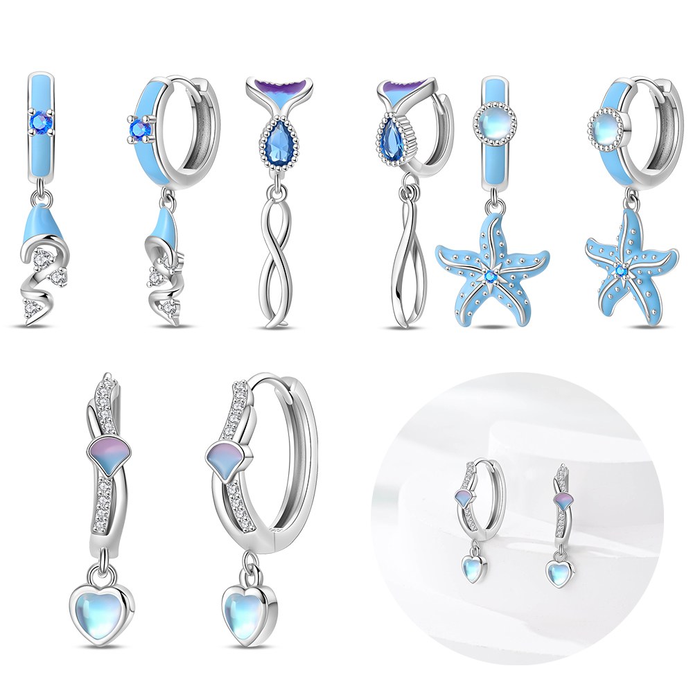 Silver Colors Blue Starfish Ea - Women'S Fashion Website 评论和价格