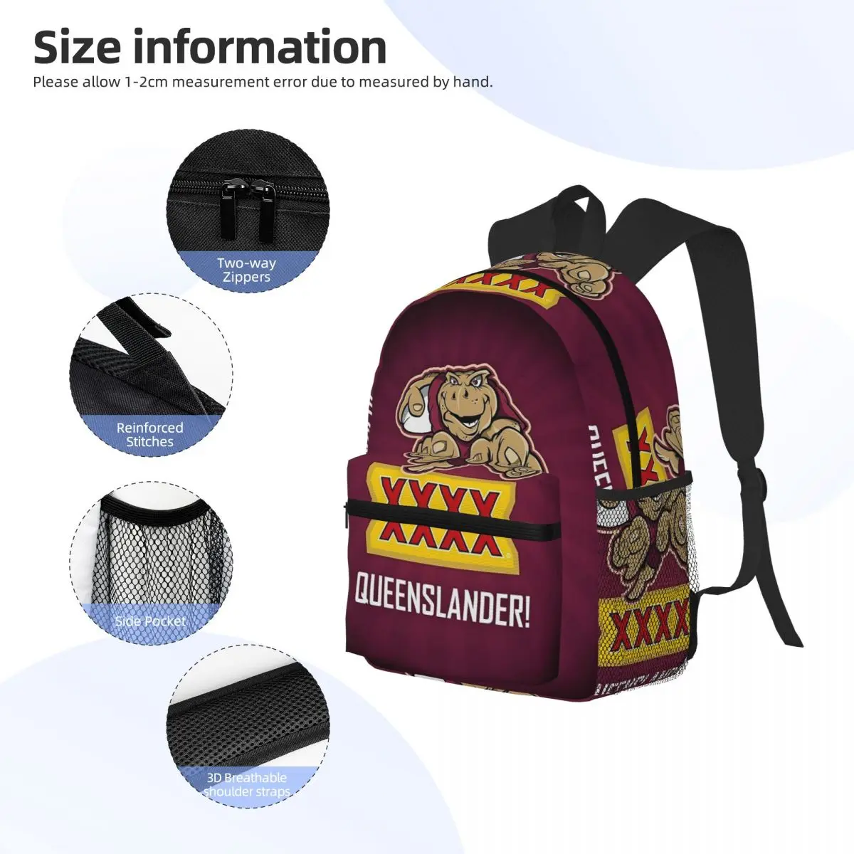 Queensland Maroons Student Bac - Women'S Fashion Queensland 评论和价格