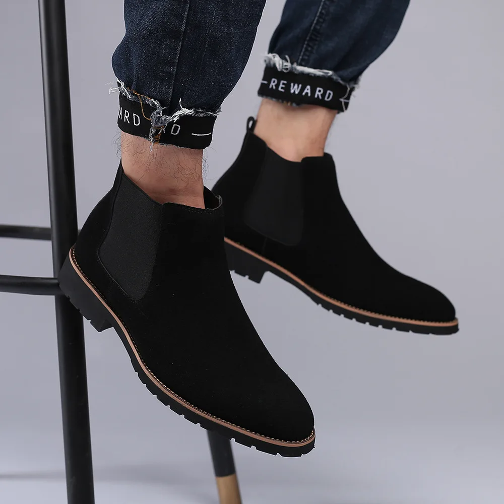 Men Ankle Boots British Style  - Women'S Fashion Business Casual 评论和价格