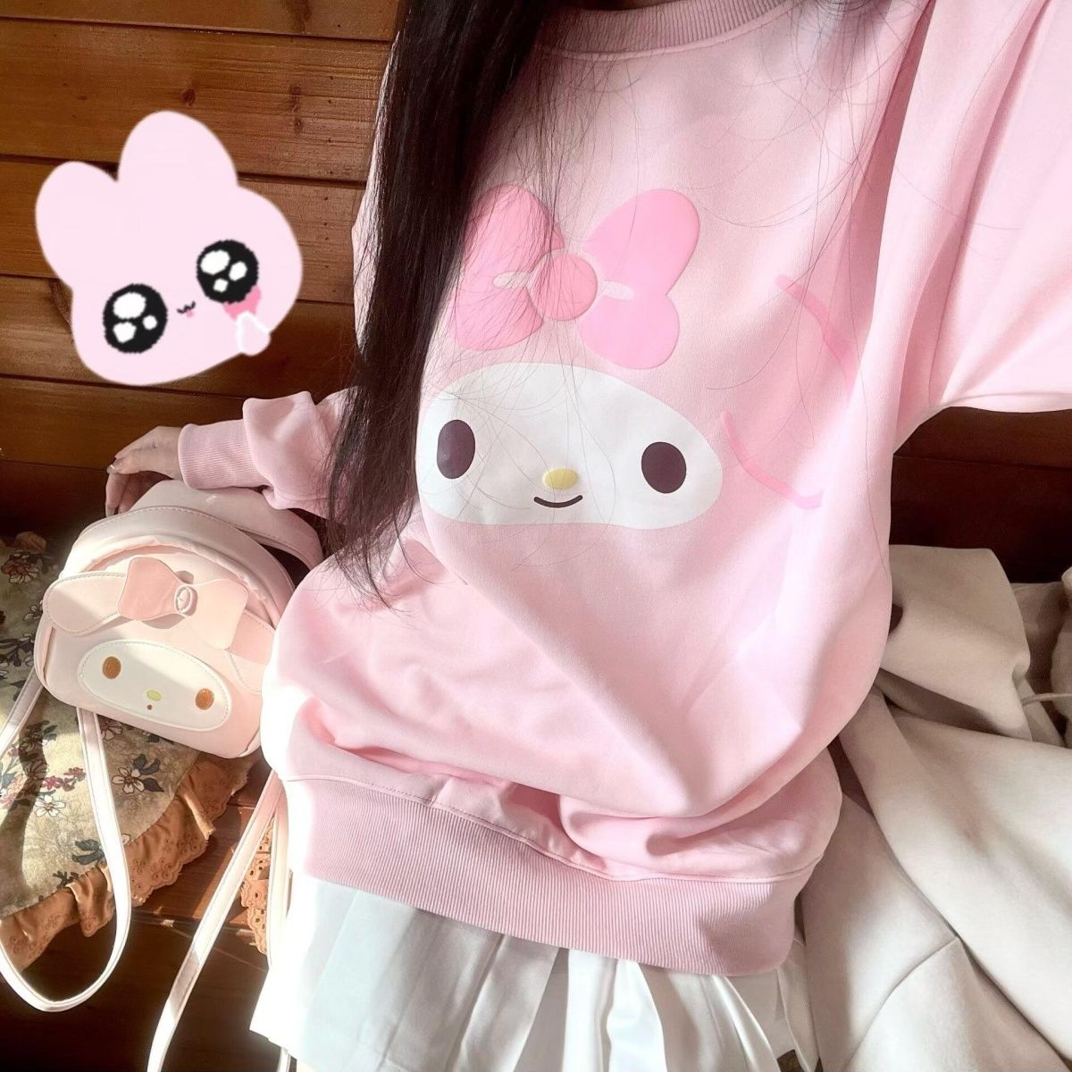 Sanrio Hello Kitty Printed Lon - Women'S Fashion Hoodie 评论和价格