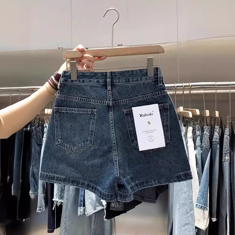 Women Niche High Design Cuffed - Denim Shorts Women 评论和价格