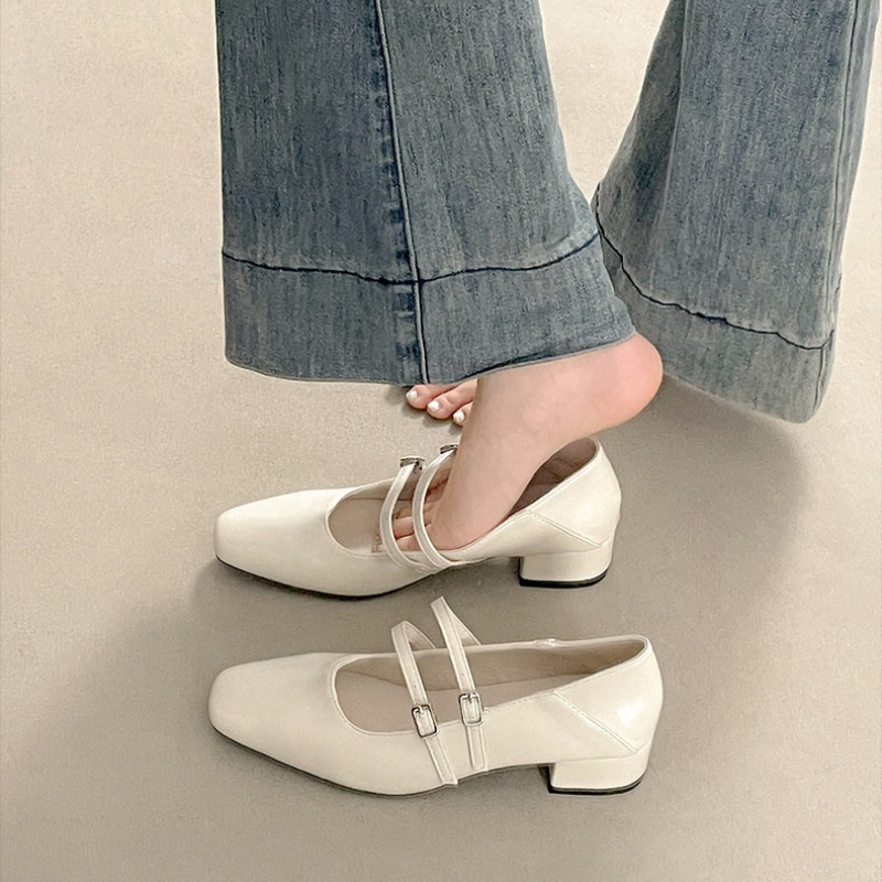 Square Toe Low Heel Women Silv - Women Fashion Ideas 评论和价格