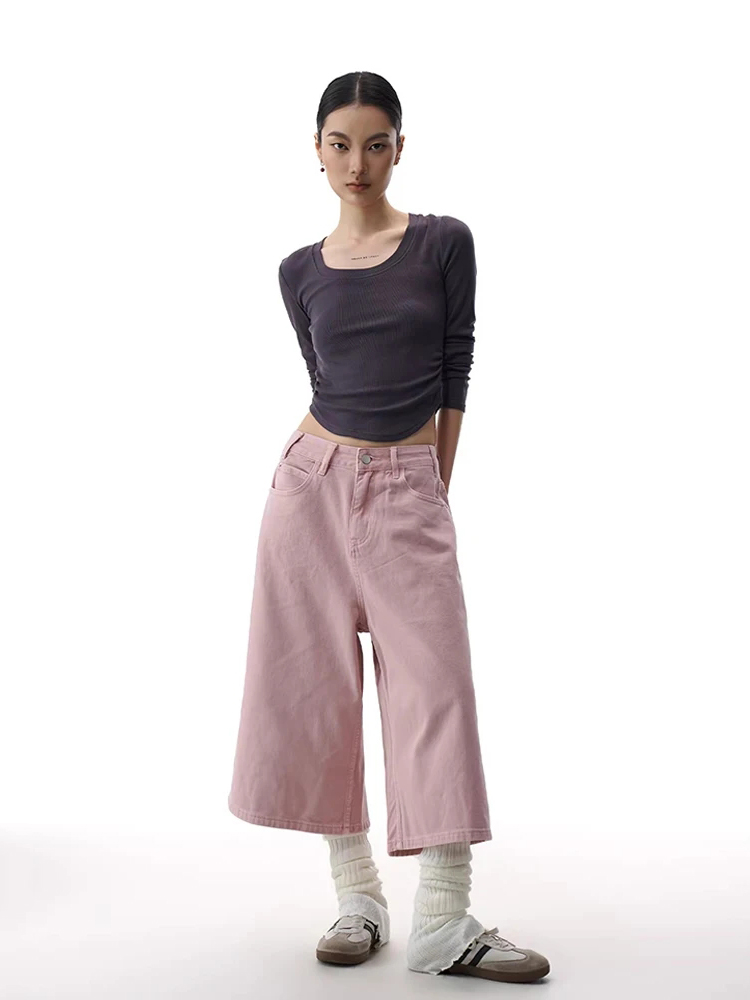 REDDACHiC Pink Cargo Jean Shor - Denim Shorts Women 评论和价格