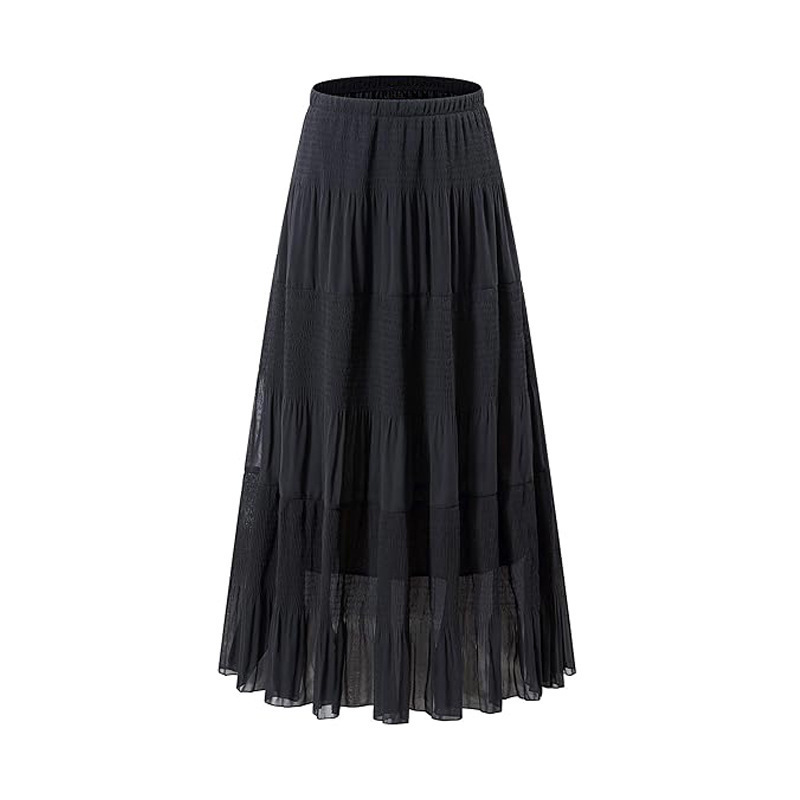 High Waist A-Line Long Skirt W - A-Line Skirt Midi 评论和价格
