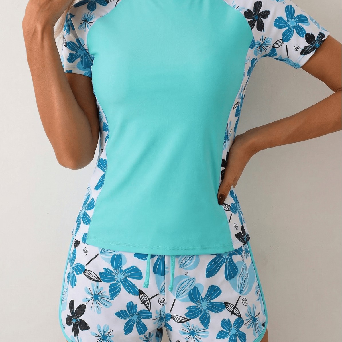 Woman Tankini With Shorts Crop - Crop Top Women 评论和价格